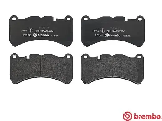 P50092 Brembo Колодки передние