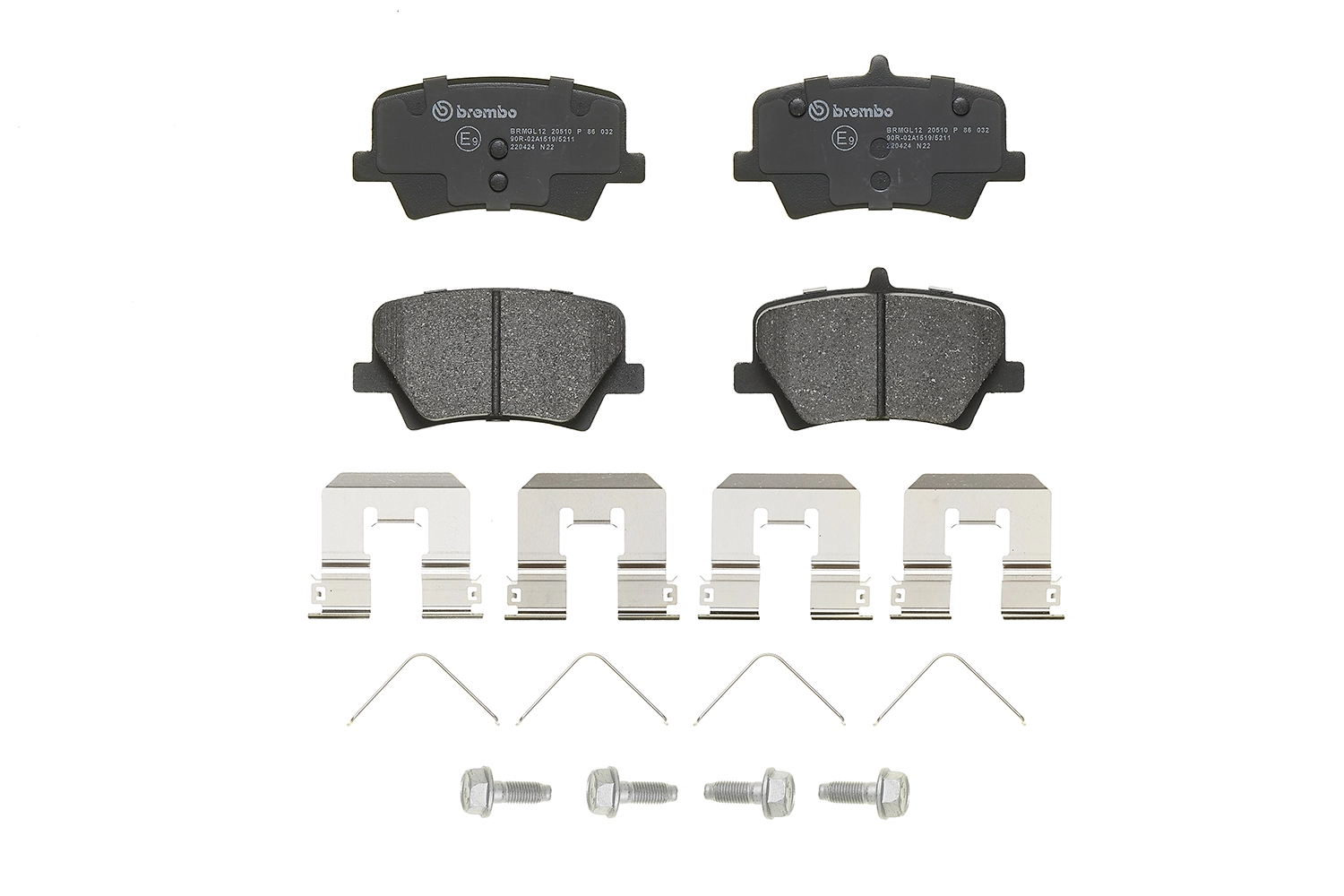 P86032 Brembo Колодки тормозные дисковые комплект