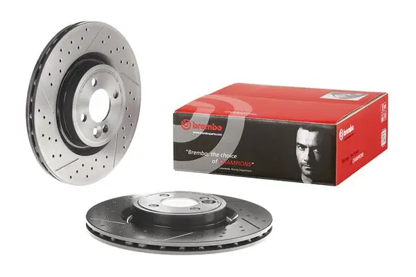 09B75421 Brembo Диск тормозной передний