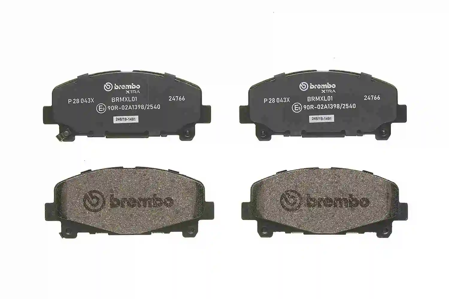 P28043X Brembo Колодки передние