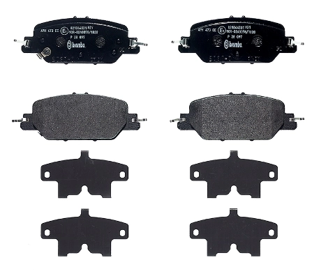 P28097 Brembo Колодки тормозные дисковые комплект