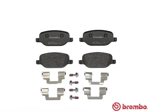 P23089 Brembo Колодки тормозные дисковые комплект