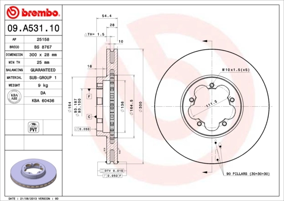 09A53110 Brembo