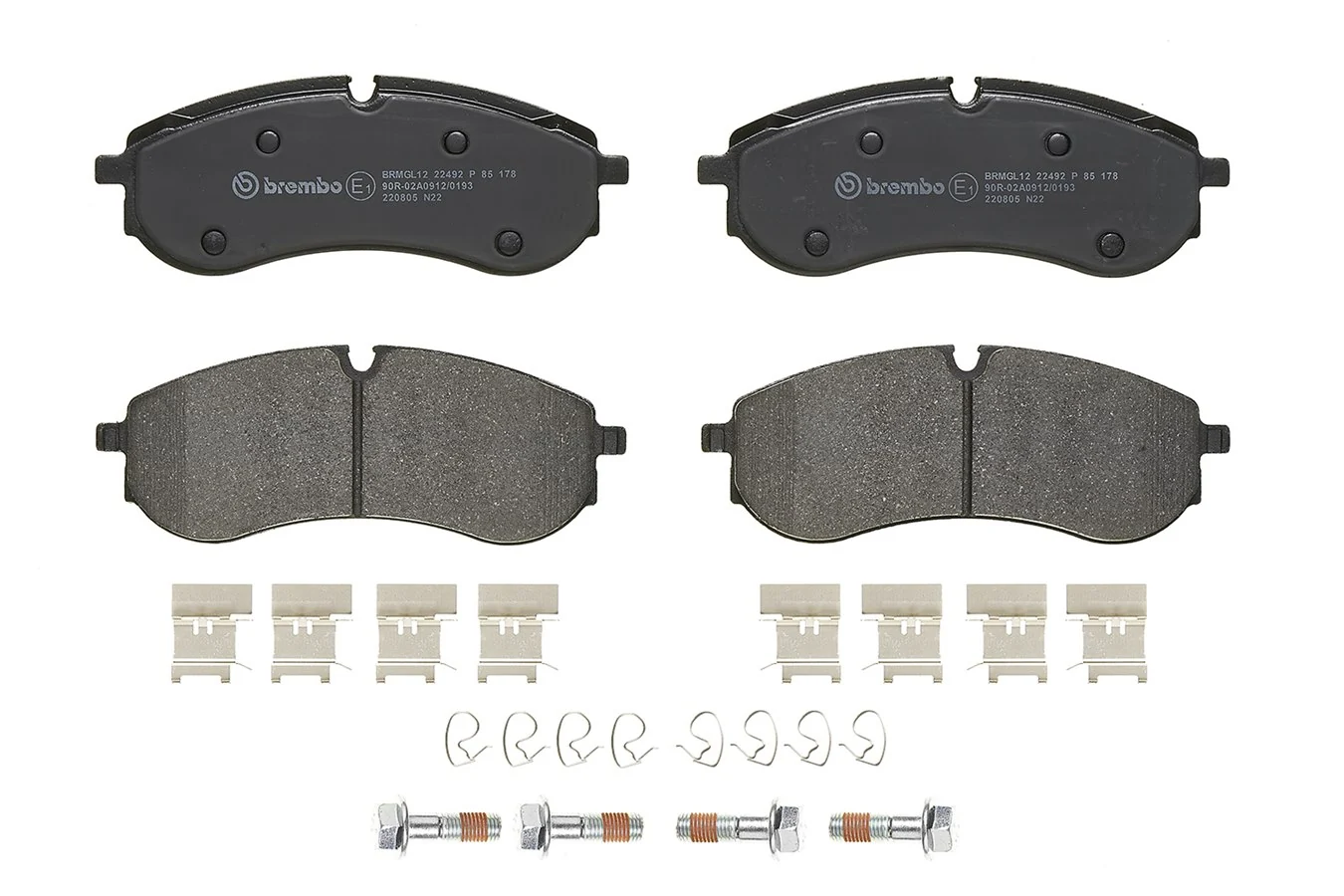 P85178 Brembo Колодки тормозные дисковые комплект