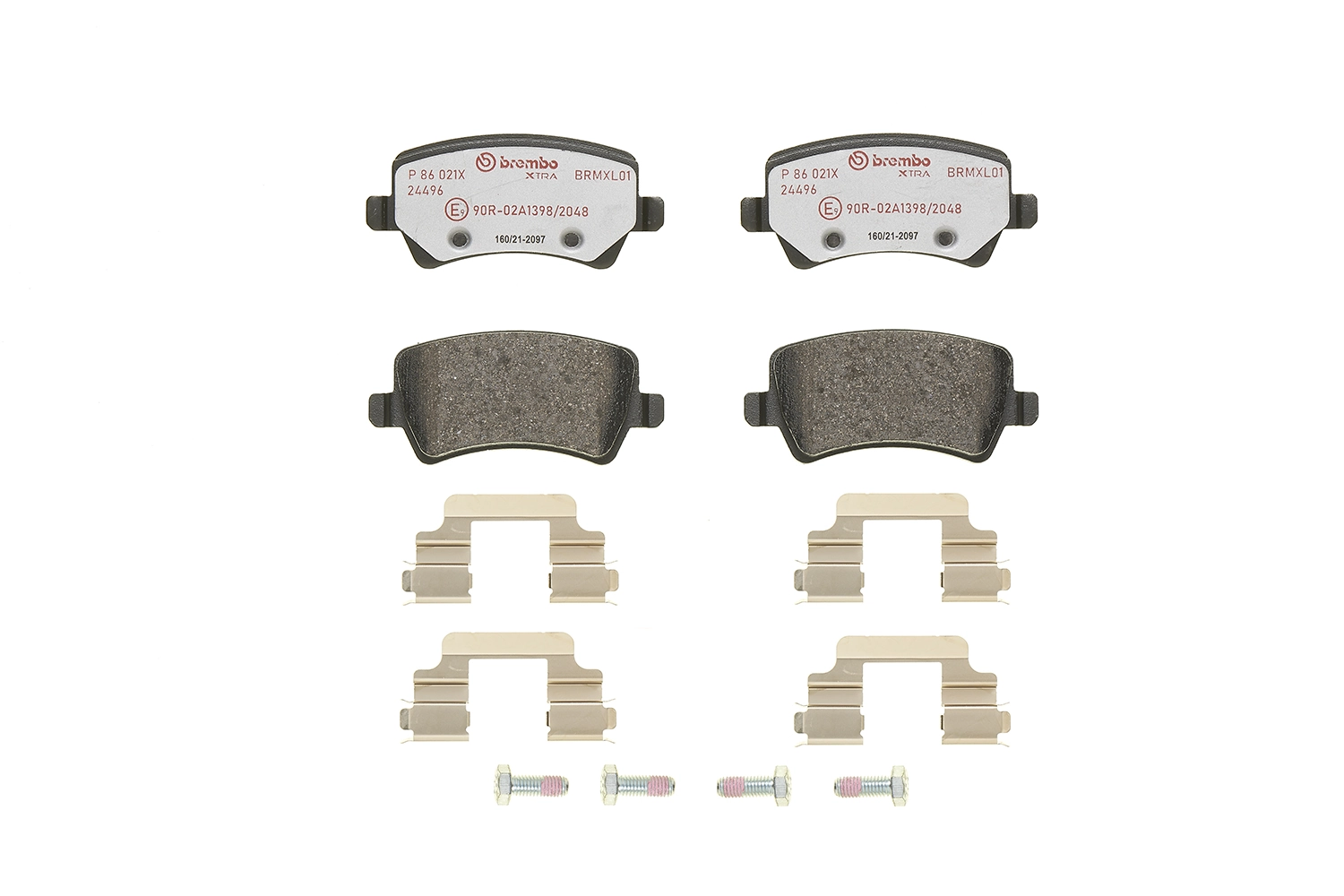 P86021X Brembo Колодки тормозные дисковые комплект
