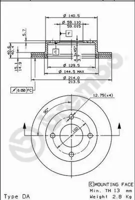 Купить 4320253A00 Nissan/Infiniti Ротор тормозной