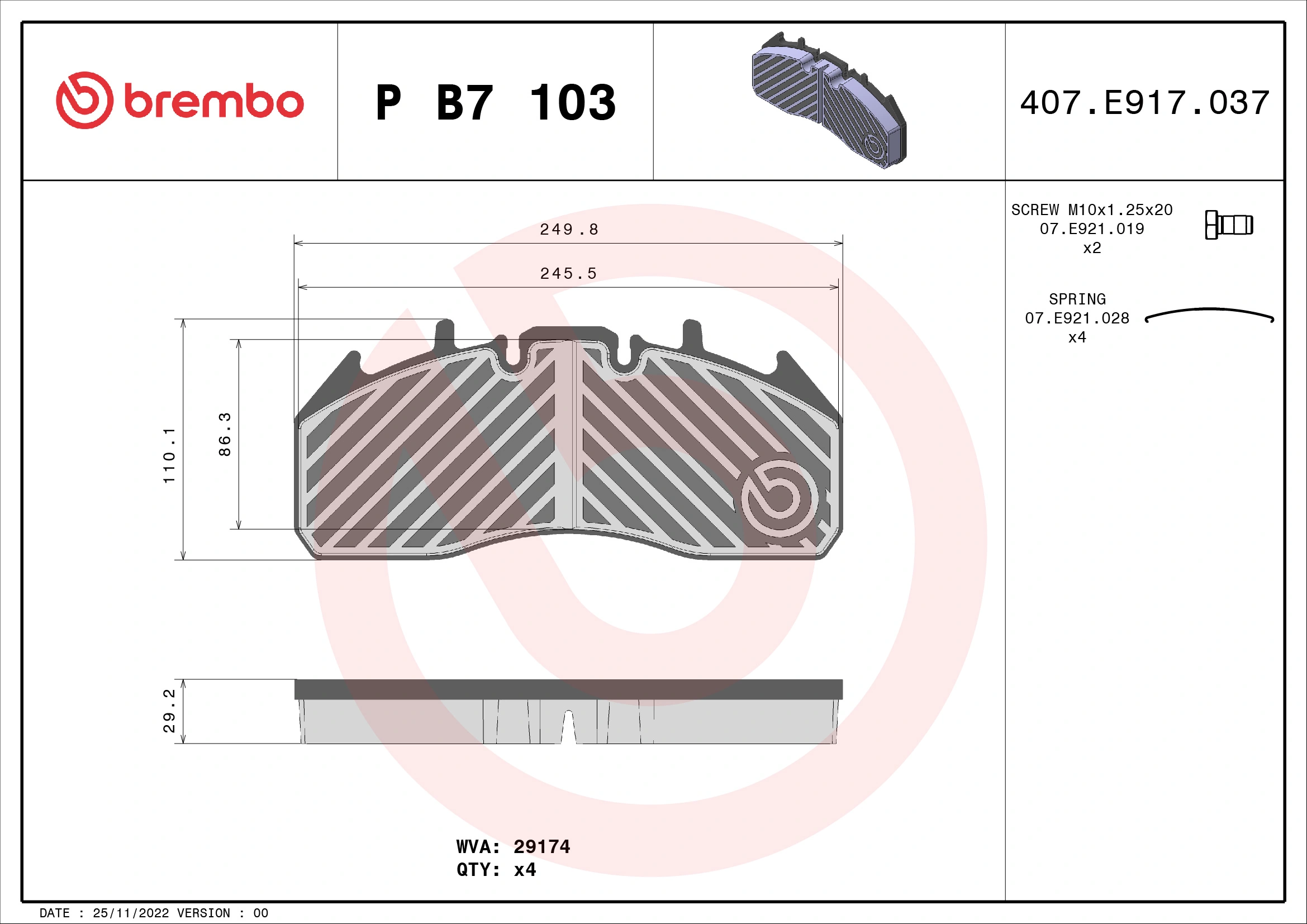 PB7103 Brembo