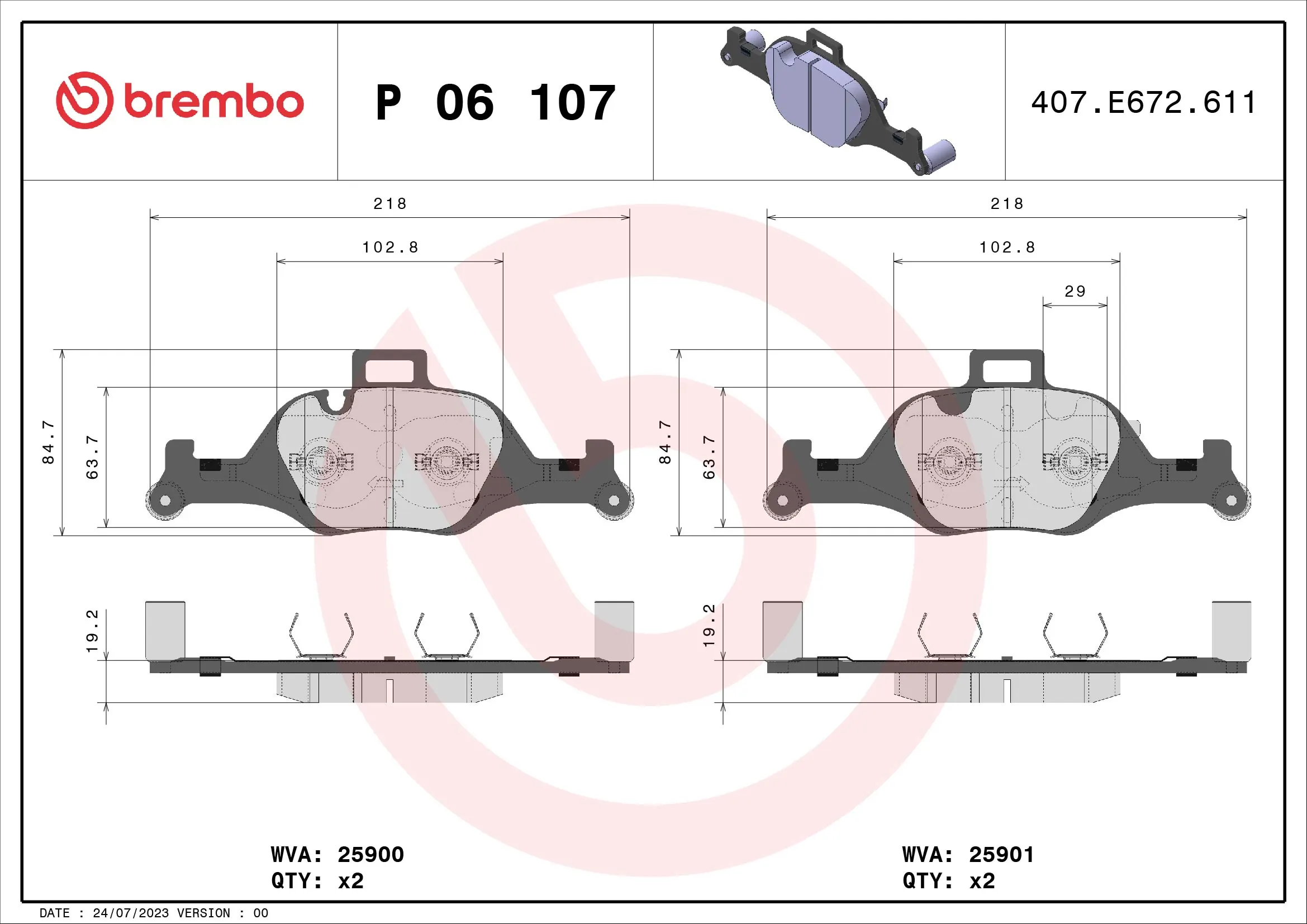 P06107 Brembo