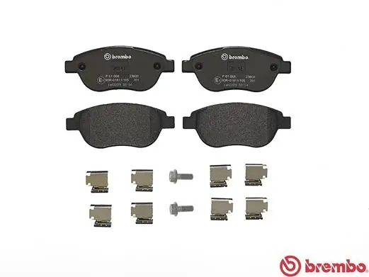 P61068 Brembo Колодки передние