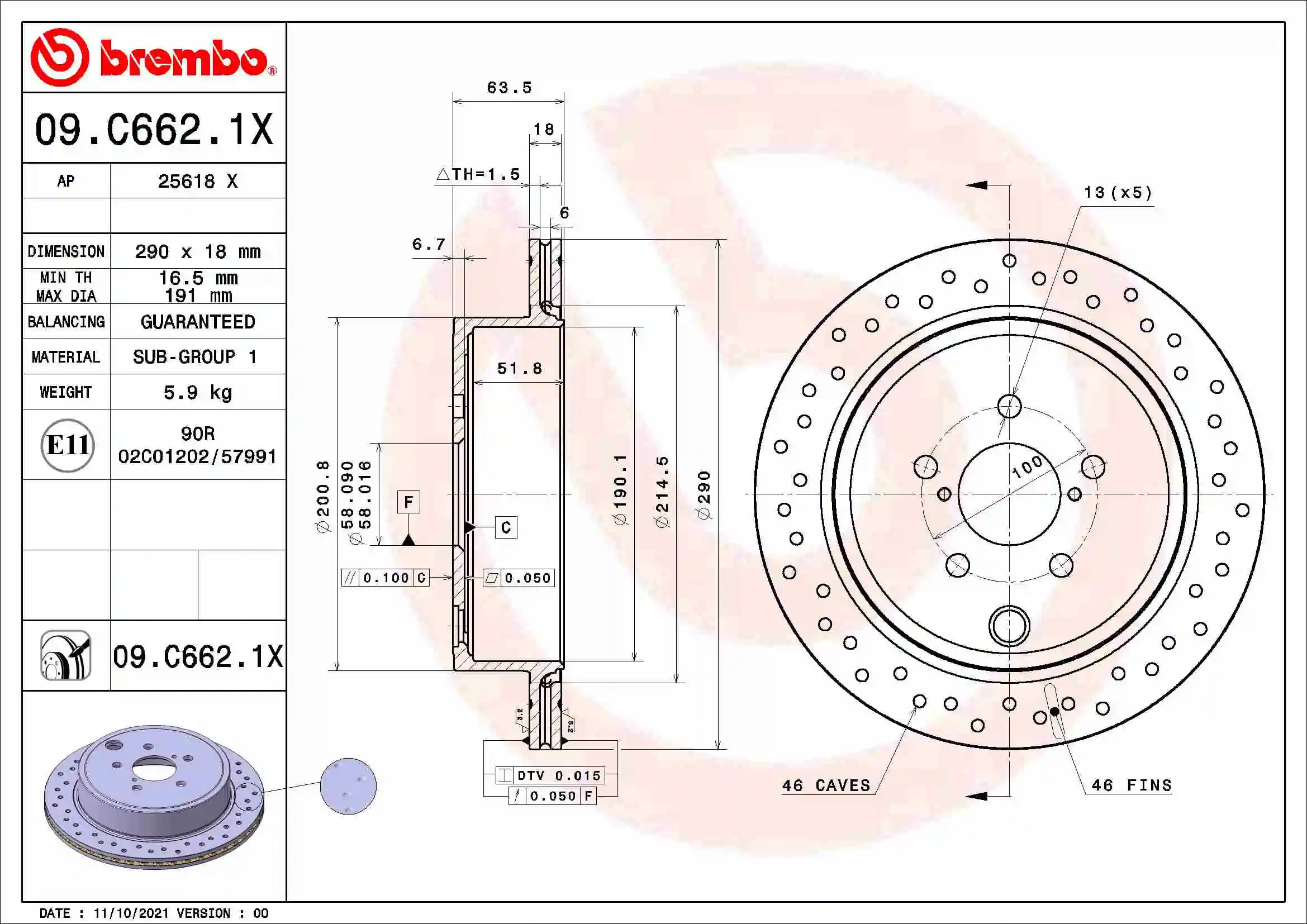 Тормозные диски SU00310629 Toyota