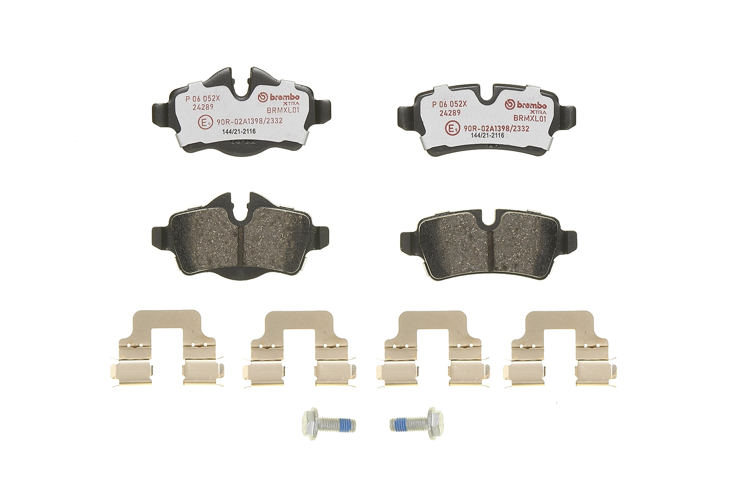 P06052X Brembo Колодки тормозные дисковые комплект