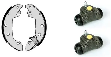 Колодки тормозные задние барабанные BREMBO H68010