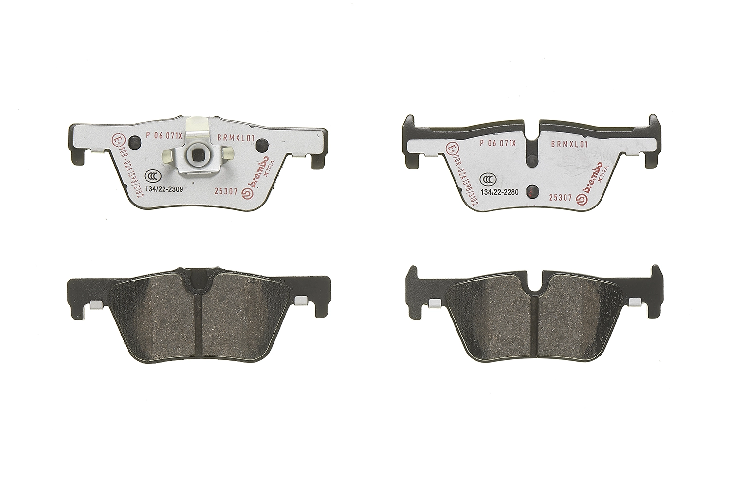 P06071X Brembo Колодки тормозные дисковые комплект