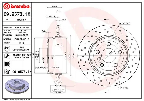 0995731X Brembo