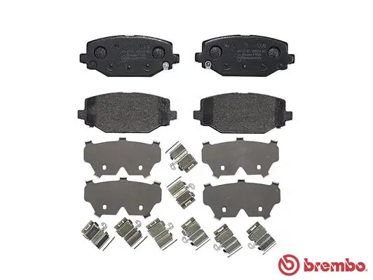 P11032 Brembo Колодки тормозные дисковые комплект