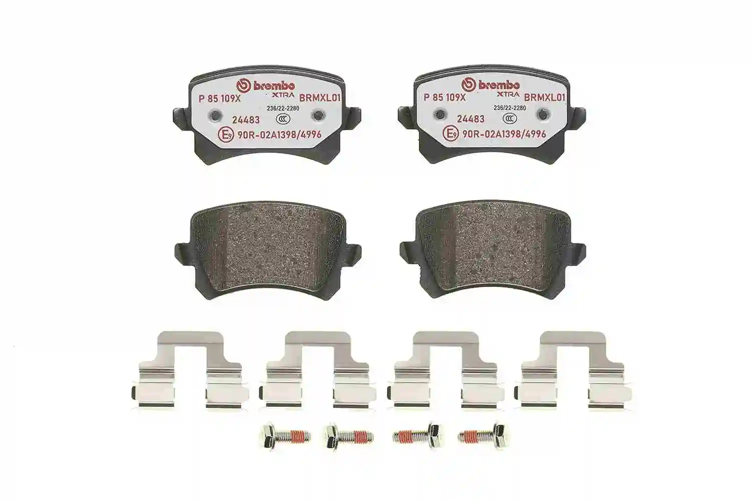 P85109X Brembo Колодки тормозные дисковые комплект