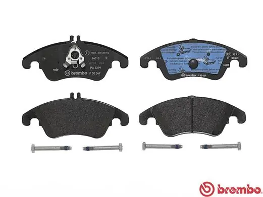 P50069 Brembo Колодки передние