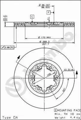 SA3933251A Mazda Диск тормозной передний