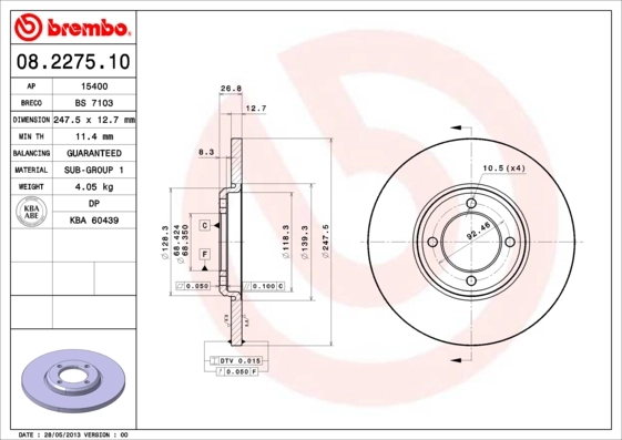 08227510 Brembo