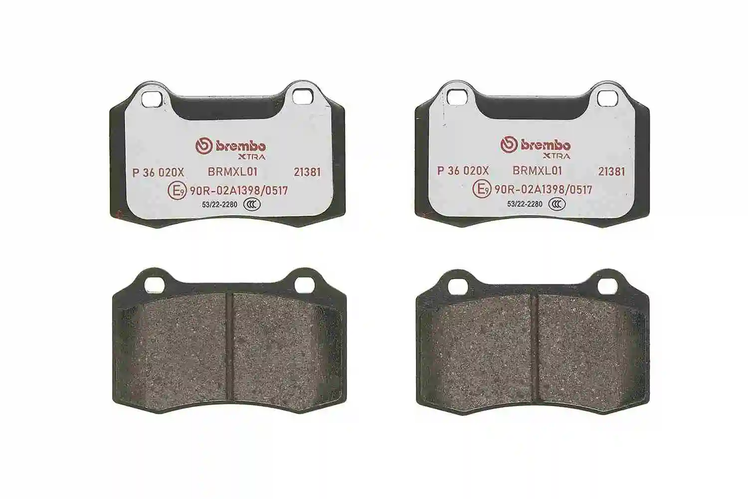 P36020X Brembo Колодки тормозные дисковые комплект