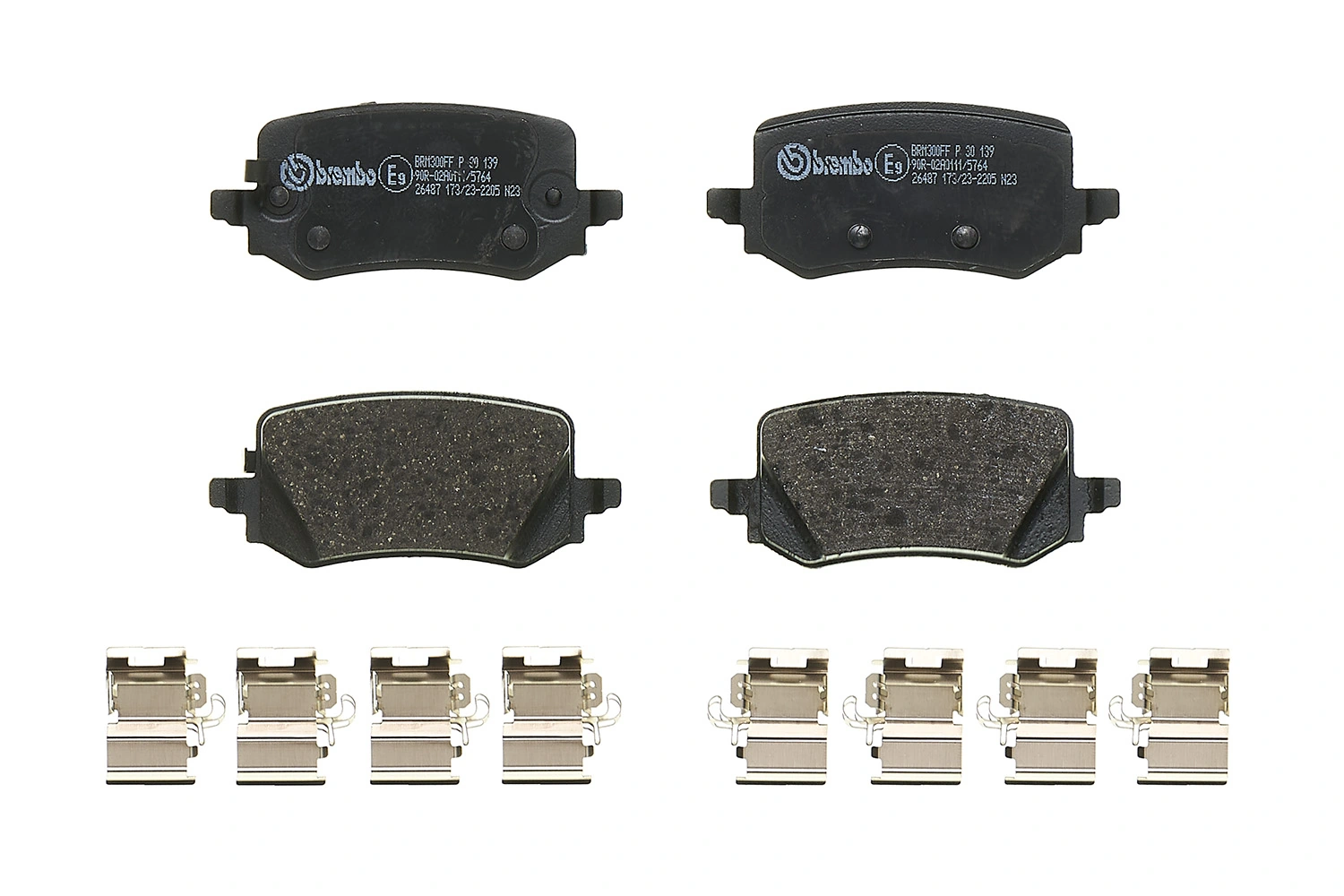 P30139 Brembo Колодки тормозные дисковые комплект