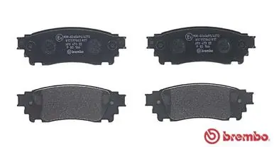 P83166 Brembo Колодки тормозные дисковые комплект