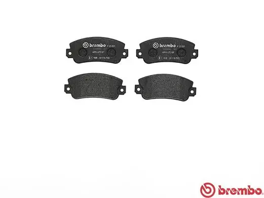 P23021 Brembo Колодки передние