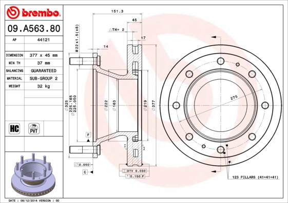 7184078 Iveco Дисковый тормоз
