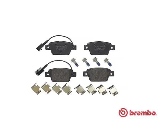 P23135 Brembo Колодки тормозные дисковые комплект