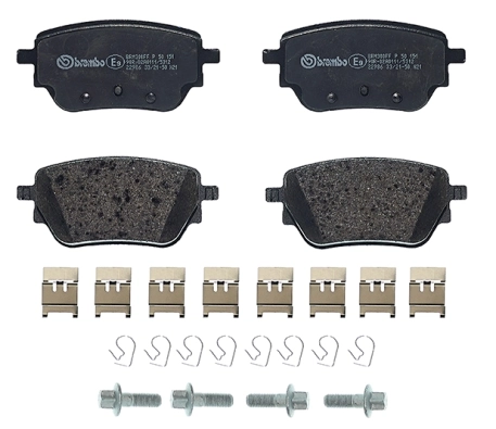P50151 Brembo Колодки тормозные дисковые комплект