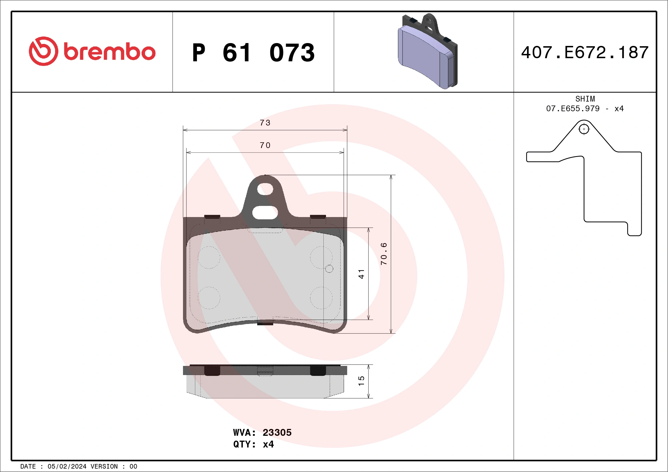 P61073 Brembo