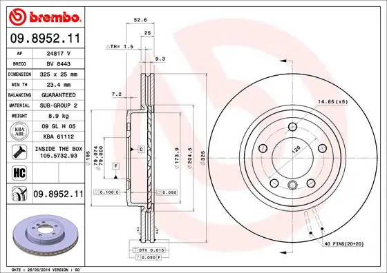 09895211 Brembo