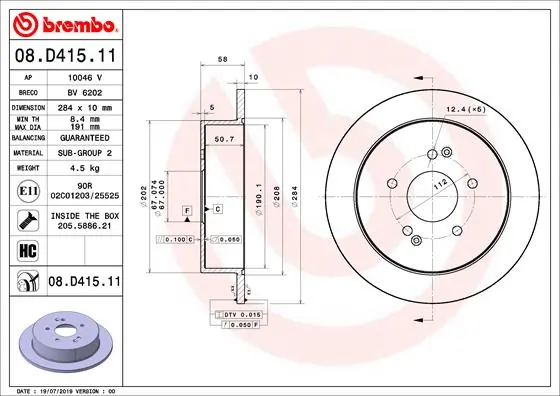 08D41511 Brembo