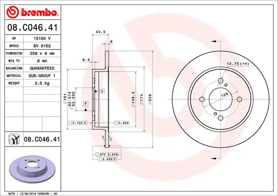 Задний тормозной диск Suzuki 5561171L01 цена, от 26.27 USD