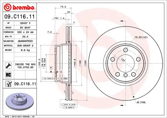 09C11611 Brembo