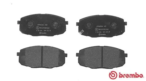 P30034 Brembo Колодки передние