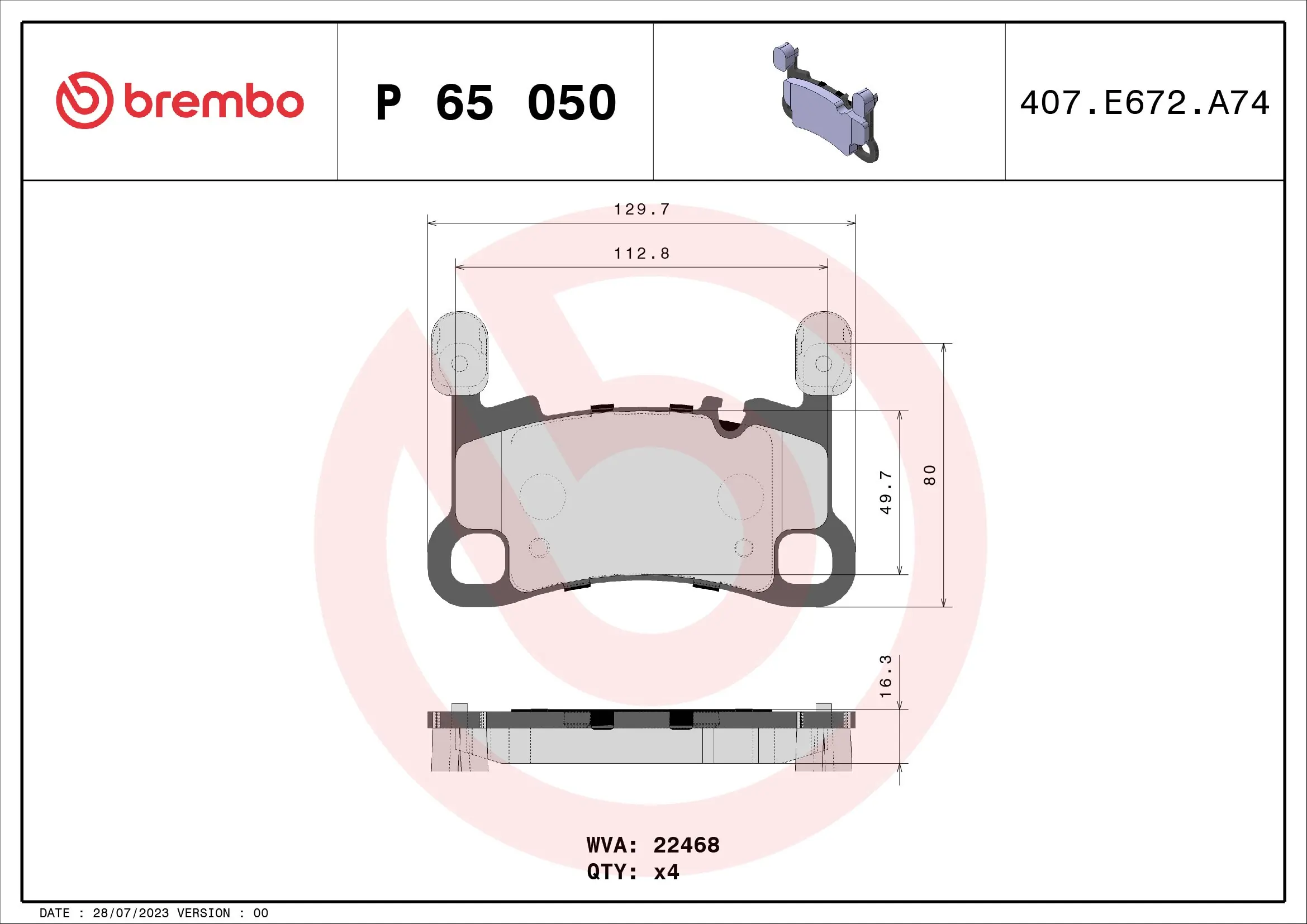 P65050 Brembo