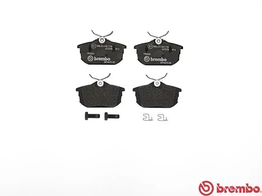 P54023 Brembo Колодки тормозные дисковые комплект