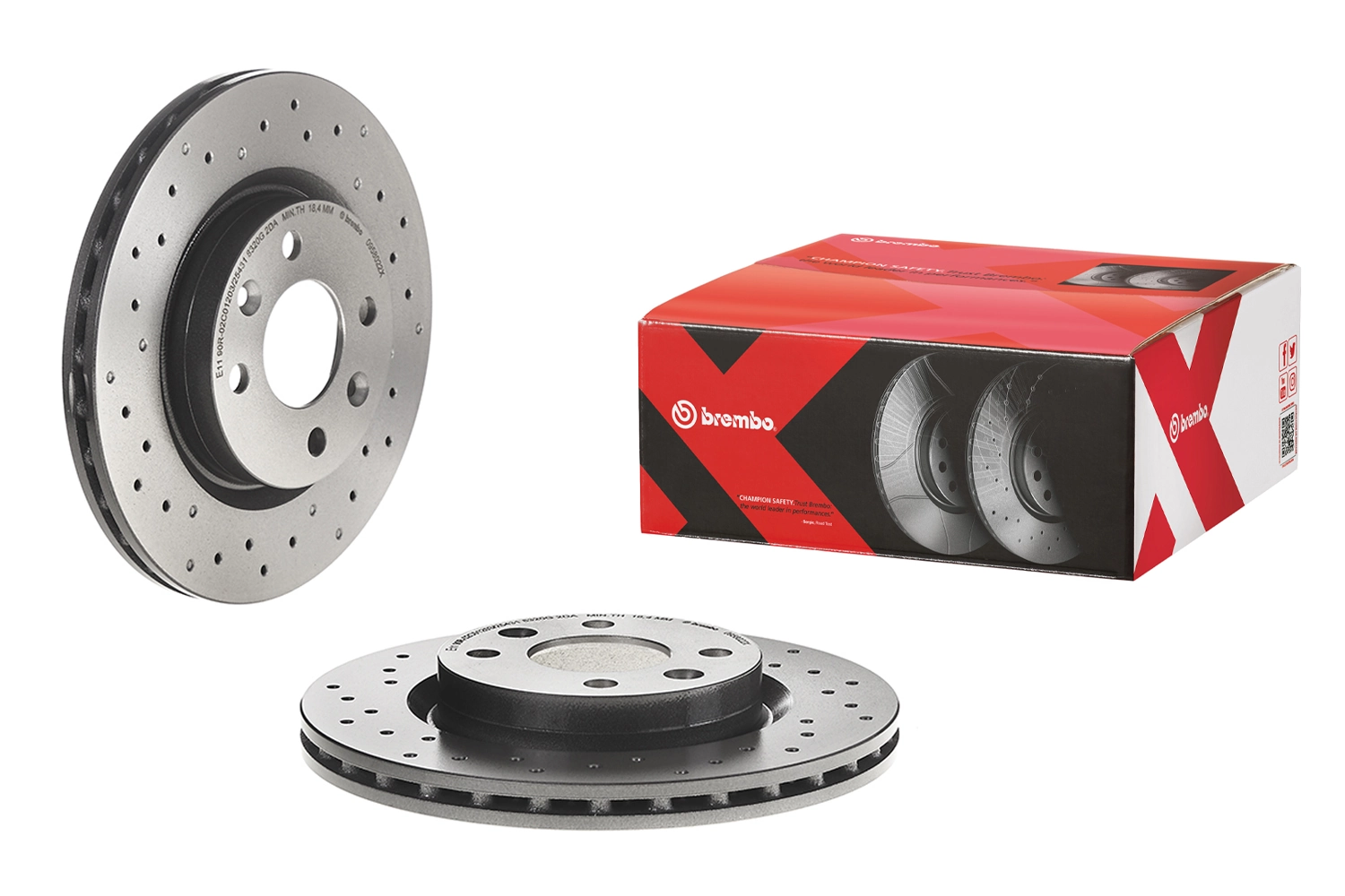 0958022X Brembo Диск тормозной передний