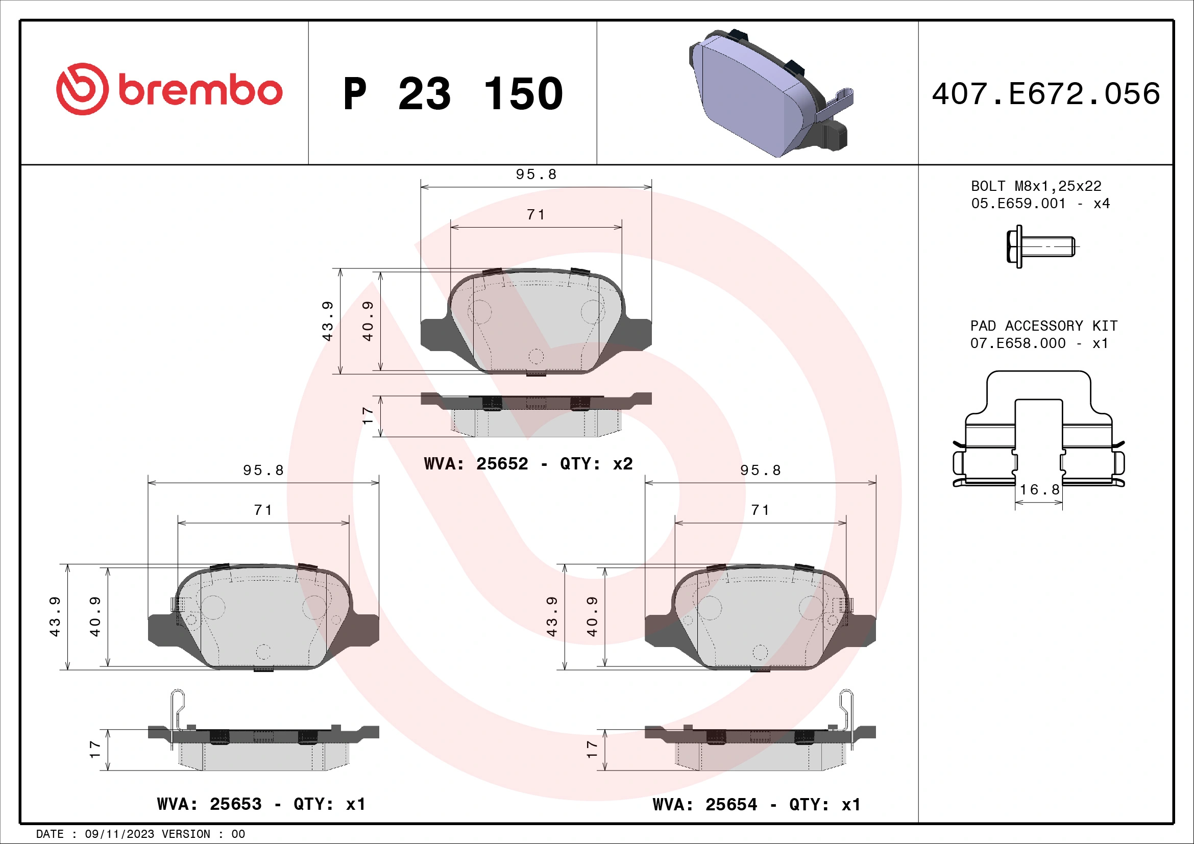 P23150 Brembo