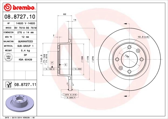 08872710 Brembo