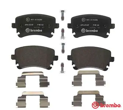 P85143 Brembo Колодки тормозные дисковые комплект