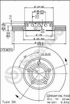 Купить PRD2303 Protechnic Ротор тормозной