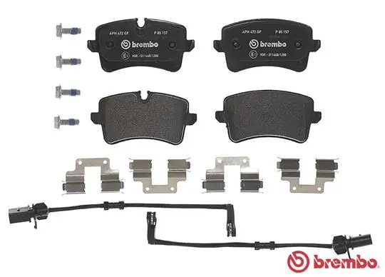 P85157 Brembo Колодки тормозные дисковые комплект