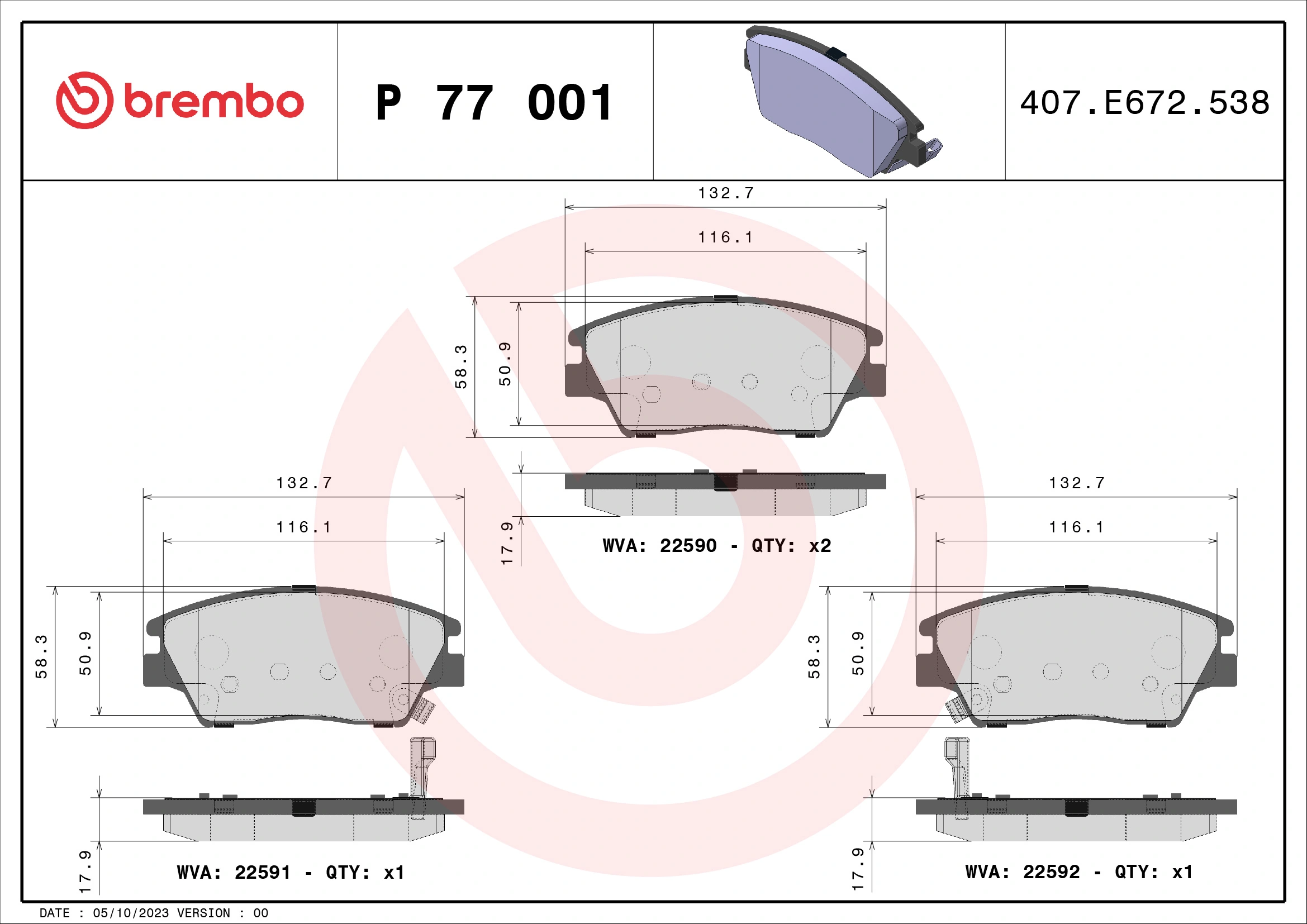 P77001 Brembo