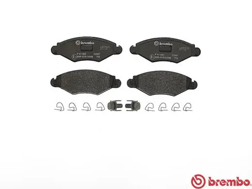 P61063 Brembo Колодки передние