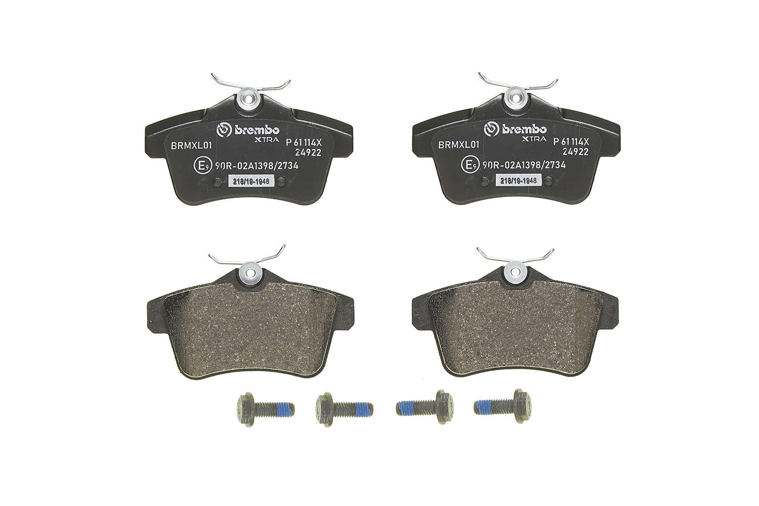 P61114X Brembo Колодки тормозные дисковые комплект
