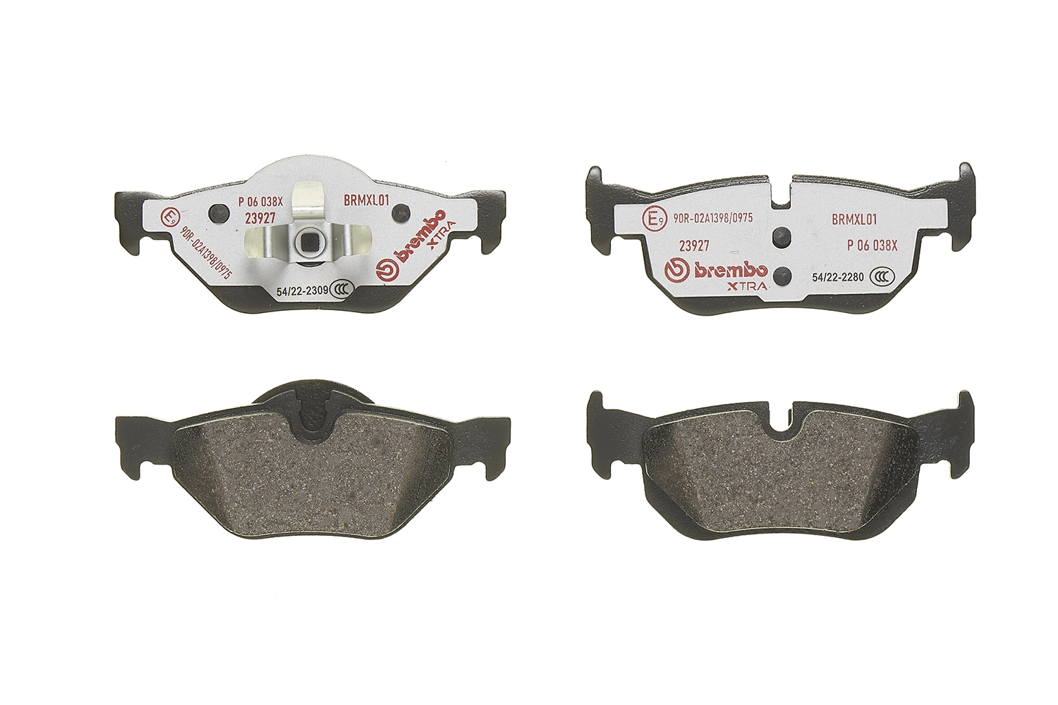 P06038X Brembo Колодки тормозные дисковые комплект