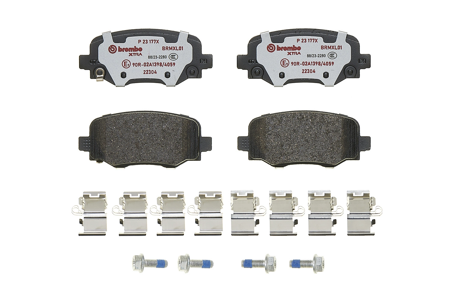 P23177X Brembo Колодки тормозные дисковые комплект