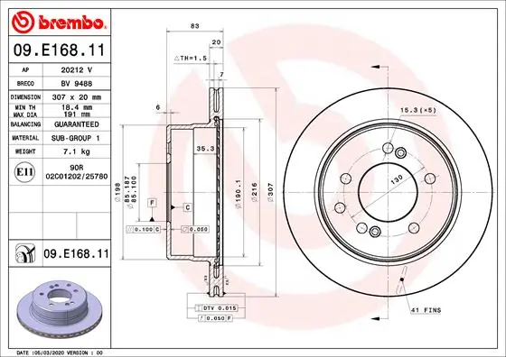 Тормозные диски 8001562C Cifam